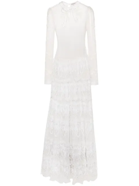 A.N.G.E.L.O. Vintage Cult  1970s embroidered-mesh maxi dress