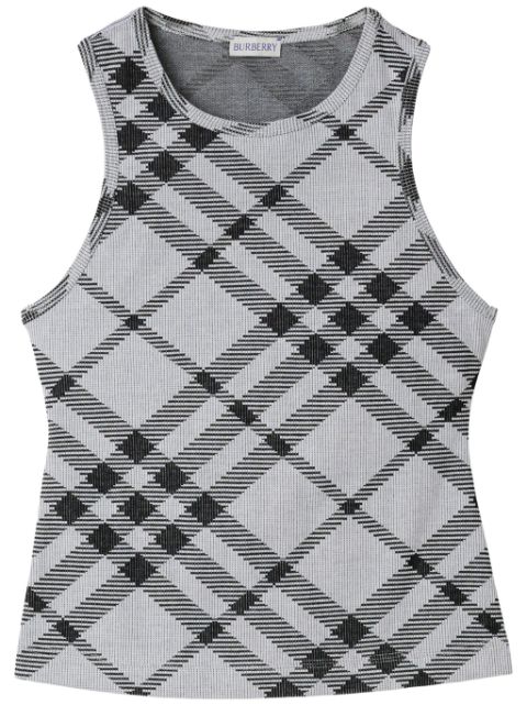 Burberry checkered cotton top Women