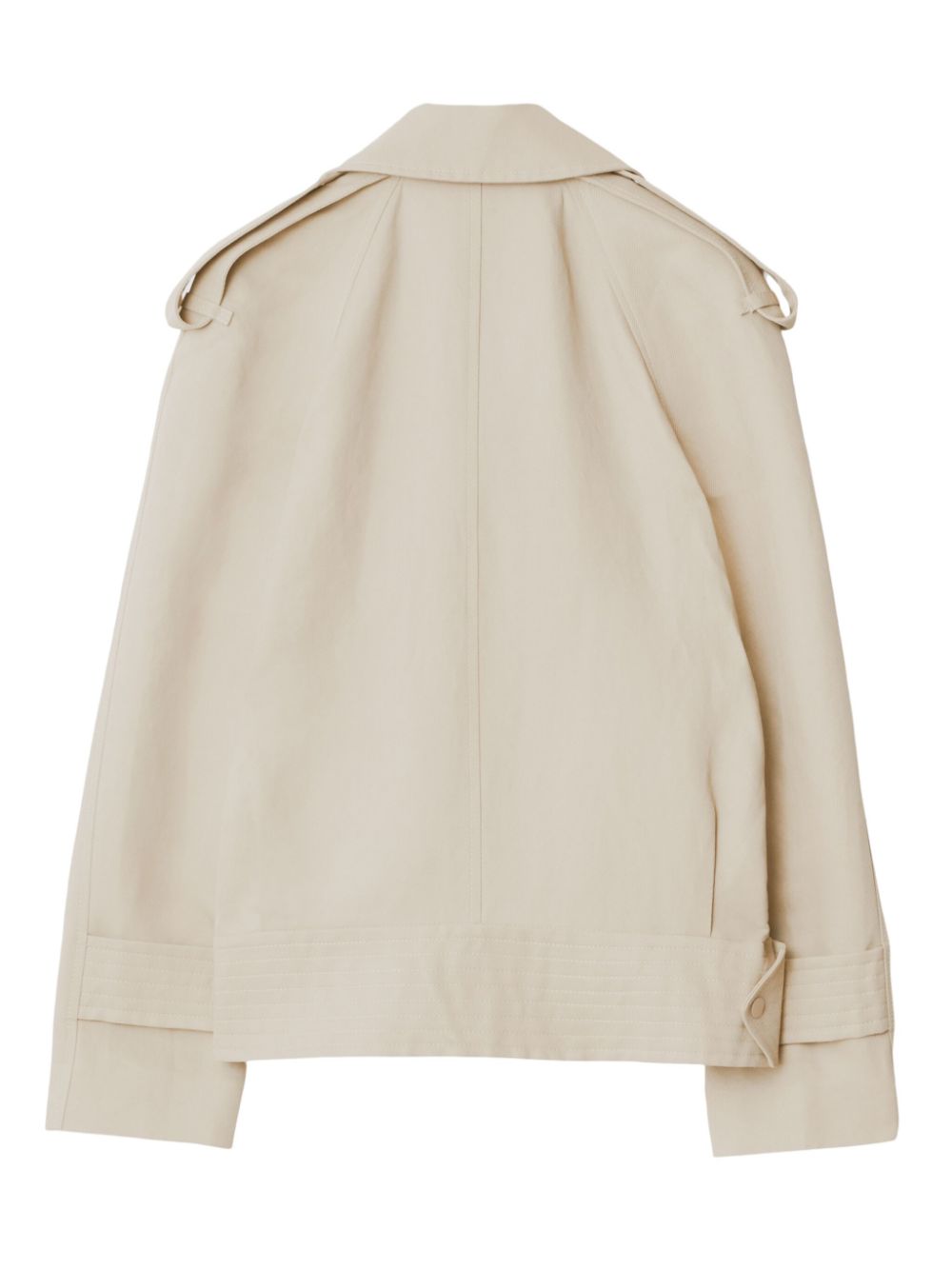 Burberry off-centre canvas trench jacket Women