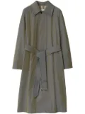 Burberry long cotton car coat - Grey