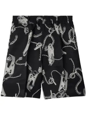 Undercover ローズプリント ショートパンツ | レッド | FARFETCH JP