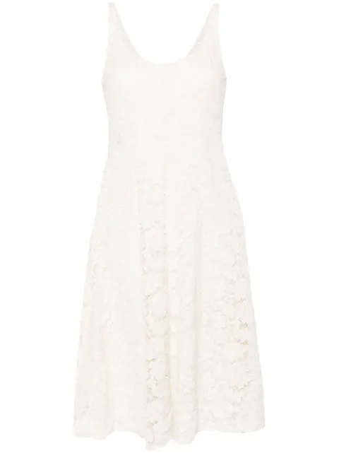 Prada floral-lace A-line dress