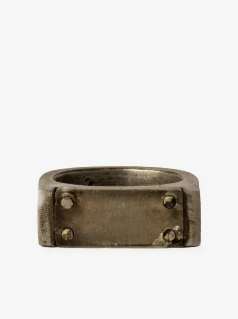 Parts of Four Plate Single sterling-silver ring