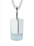 Parts of Four Talisman aquamarine pendant necklace - Silver