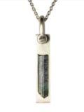 Parts of Four Plate tourmaline pendant necklace - Silver