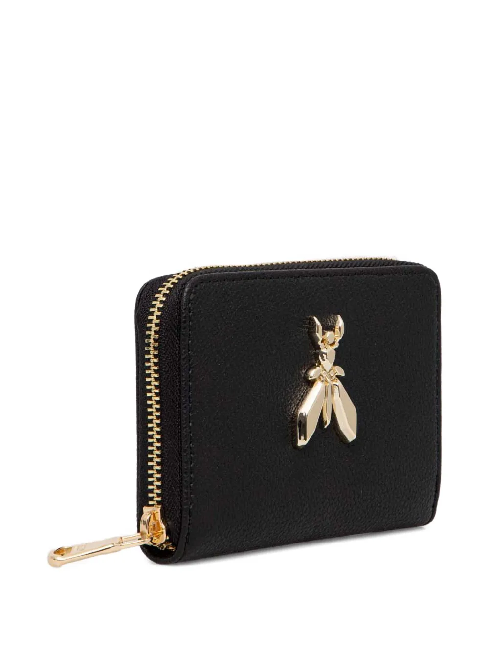 Patrizia Pepe Fly-motif Zip Wallet In Black