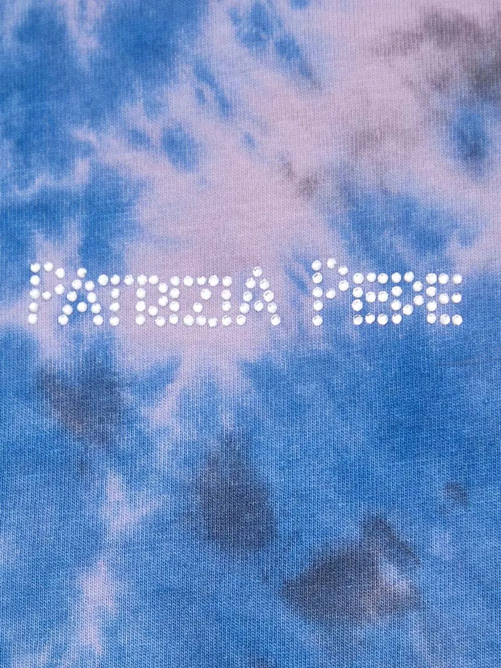 Patrizia Pepe Top met tie-dye print Blauw