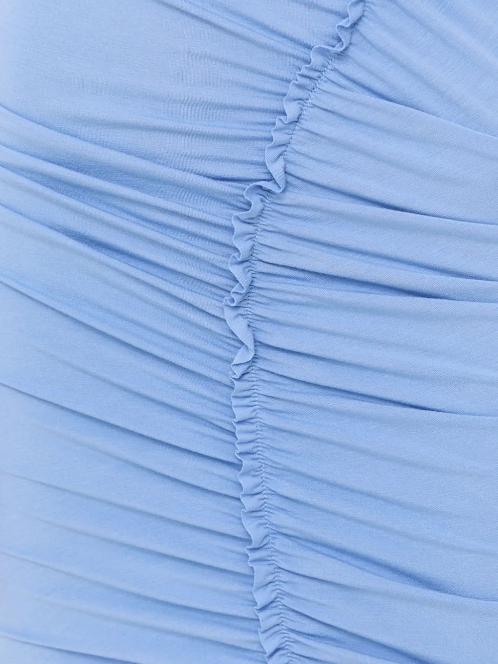 Patrizia Pepe Cowl-neck Midi Dress In Blue