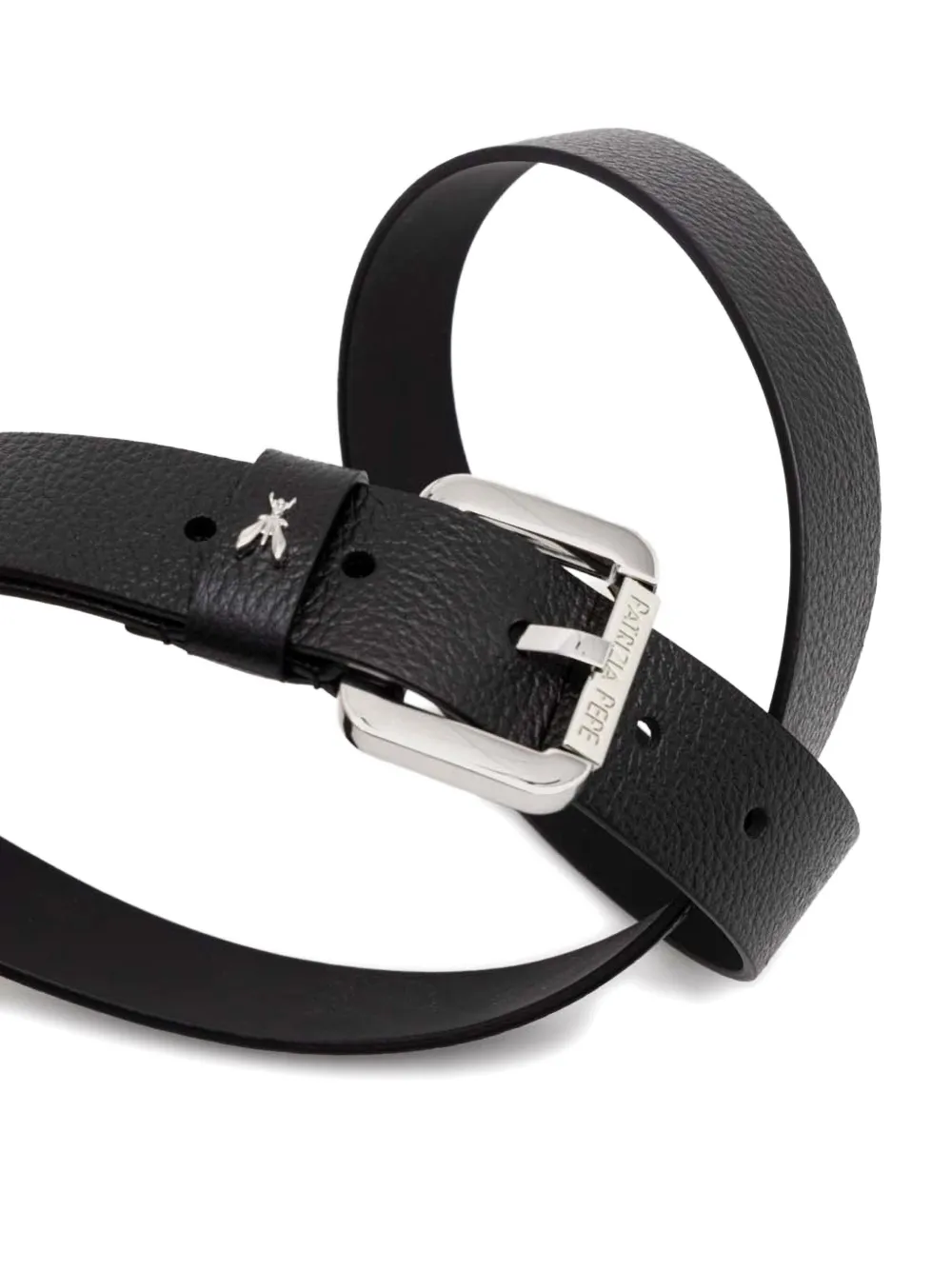 Patrizia Pepe logo-plaque belt - Zwart