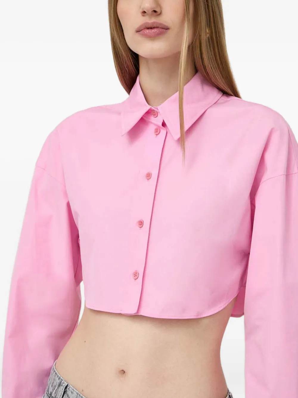 Patrizia Pepe Shirt met knopen Roze