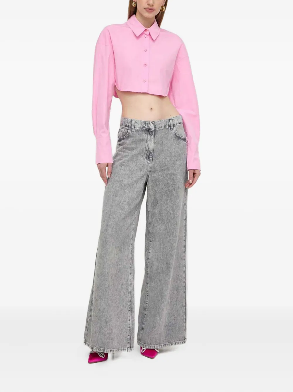 Patrizia Pepe Shirt met knopen - Roze