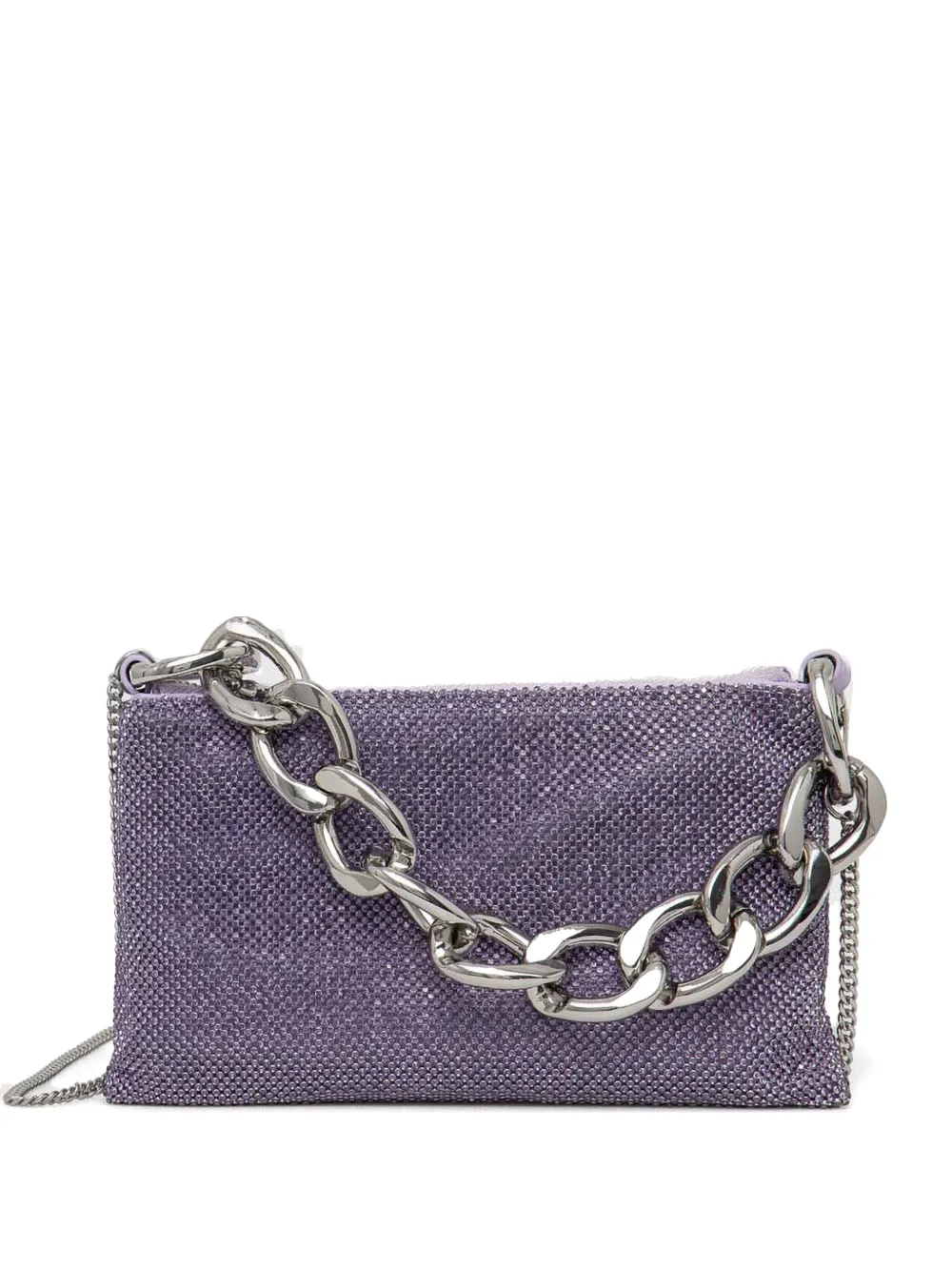 Patrizia Pepe Maxichain Tote Bag In Purple