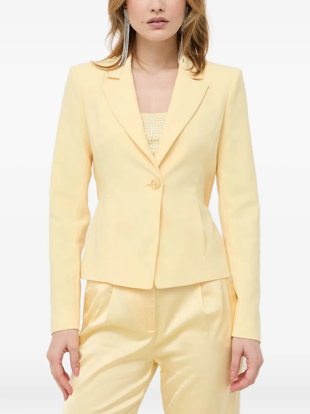 Patrizia Pepe single-breasted blazer - Giallo