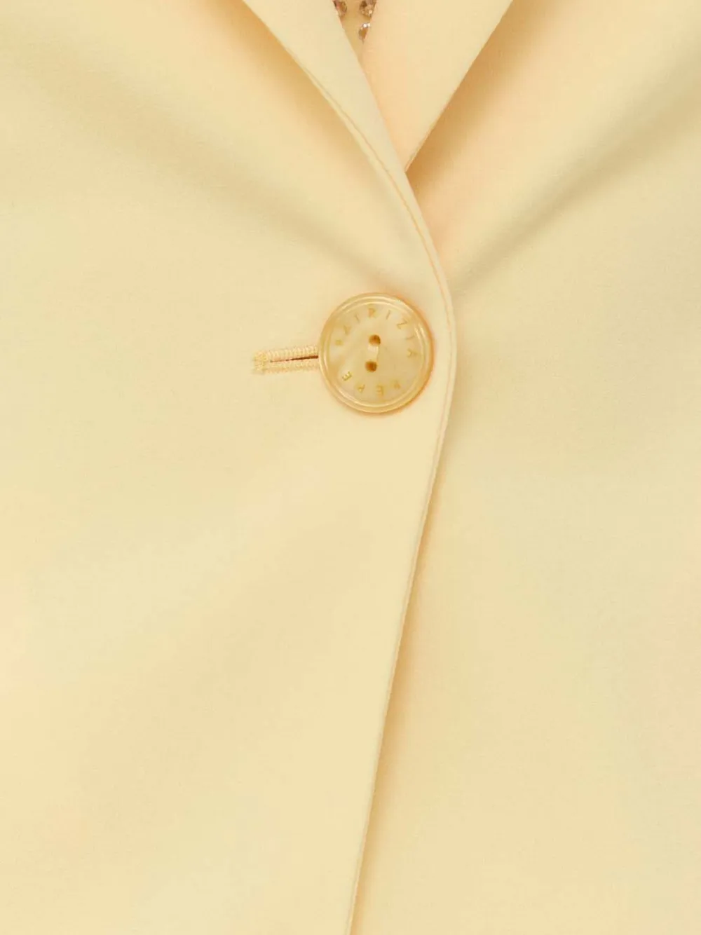Patrizia Pepe Blazer met enkele rij knopen Geel