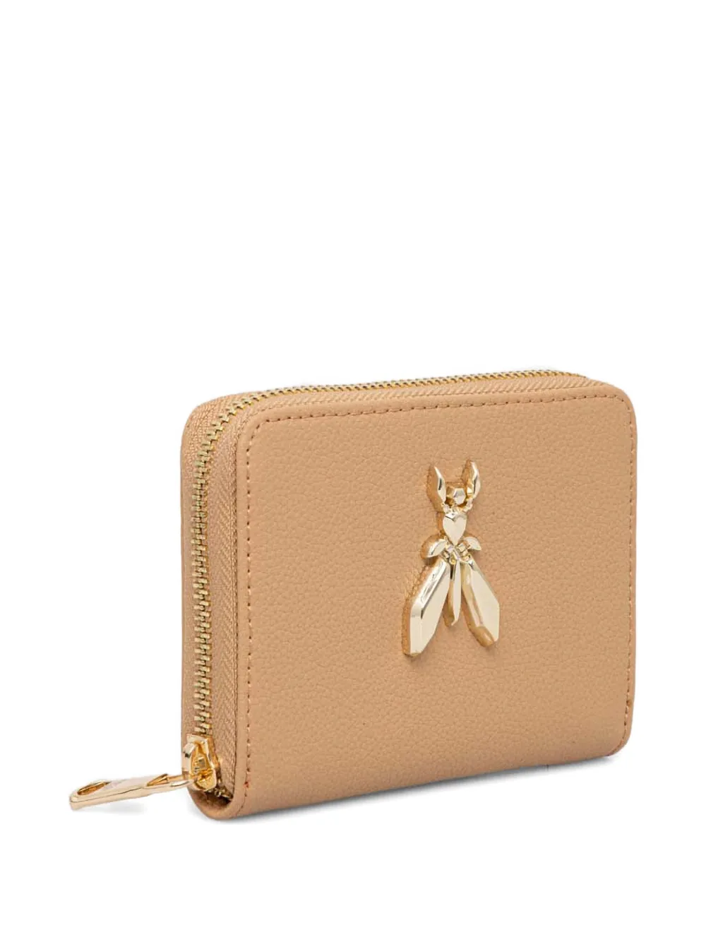 Patrizia Pepe Portemonnee met logoplakkaat Beige