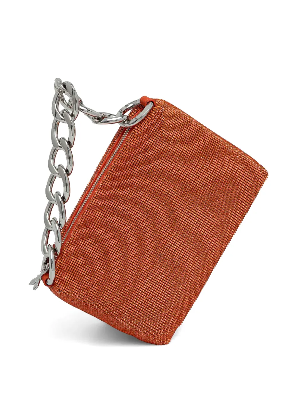 Patrizia Pepe Maxi-chain Shoulder Bag In Orange