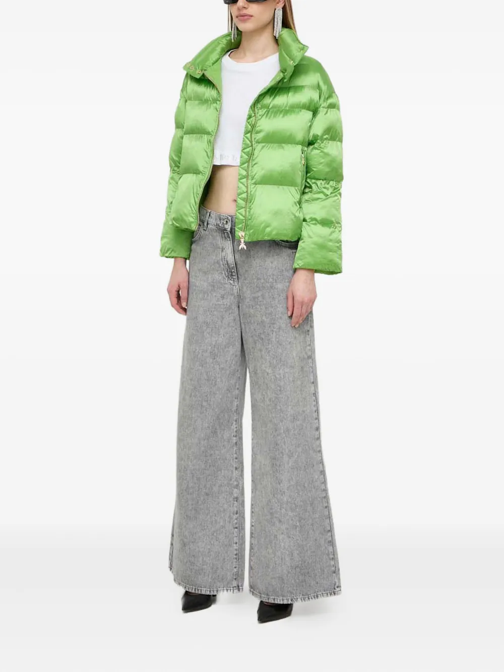 Patrizia Pepe T-shirt met logo-tape Wit