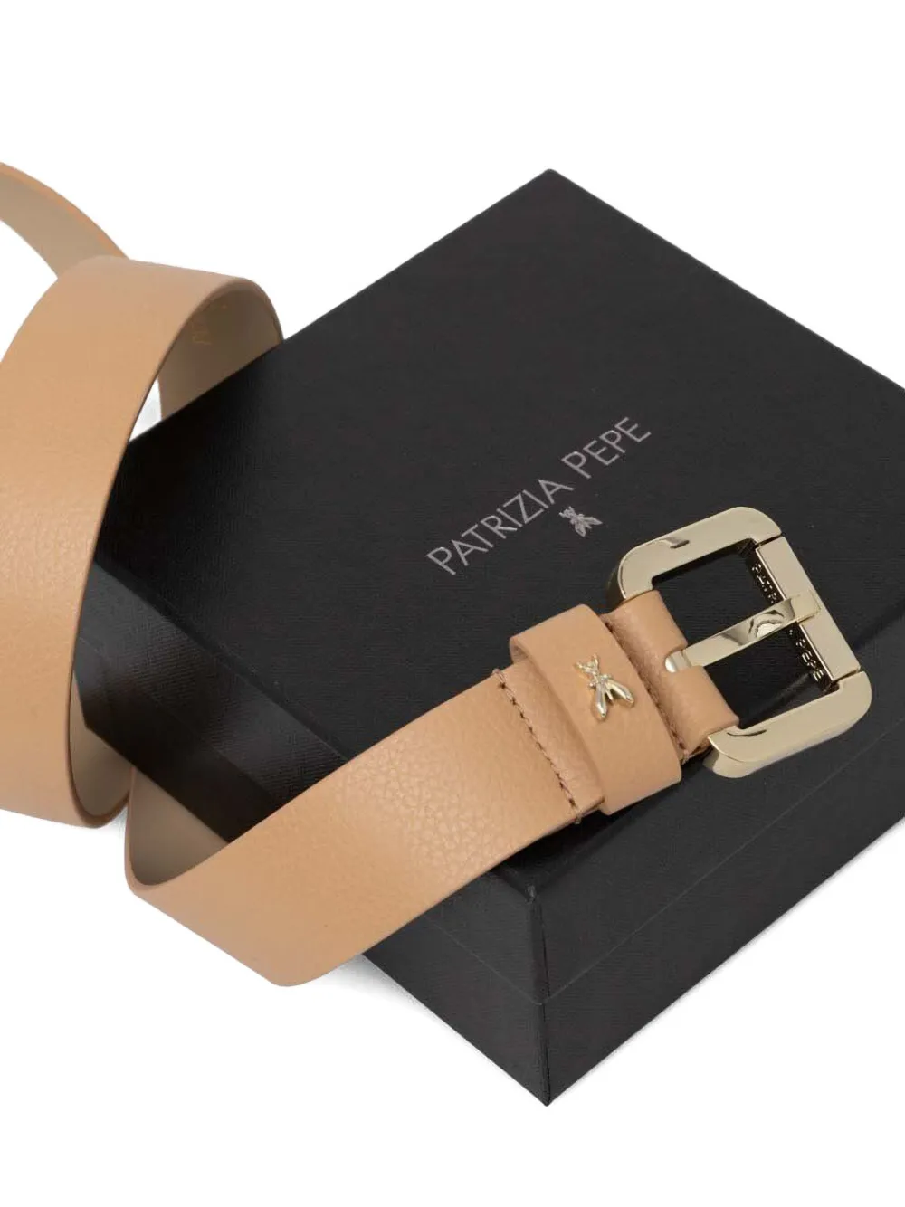 Patrizia Pepe Leren riem Bruin