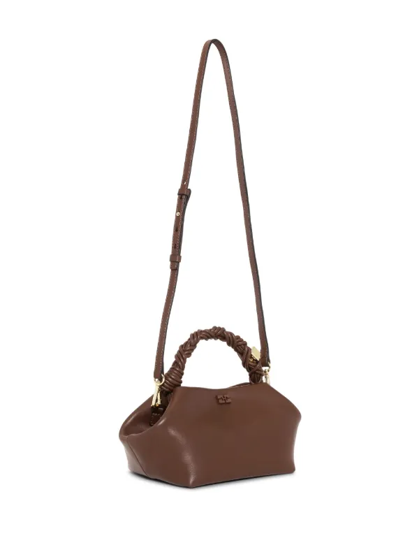 ショルダーバッグ・ポシェット Ganni Bou Small Crossbody - Ganni - Leather - Brown GANNI Small Bou Cross Body Bag | Brown | FARFETCH