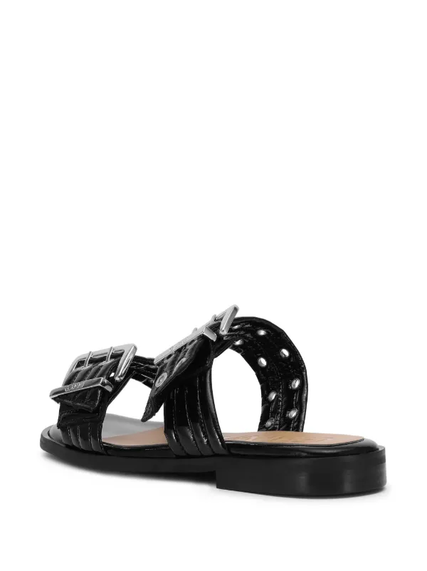 GANNI バックル フラットサンダル 23413040_53410516_1000.jpg