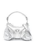 Marine Serre mini Futura tote bag - Silver