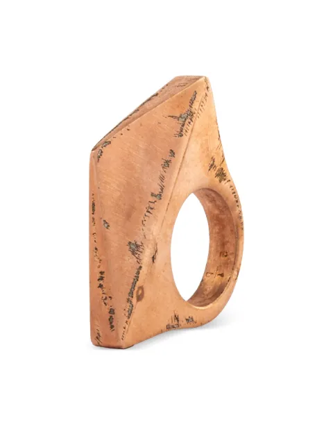 Parts of Four Crescent Bridge gold-plated ring