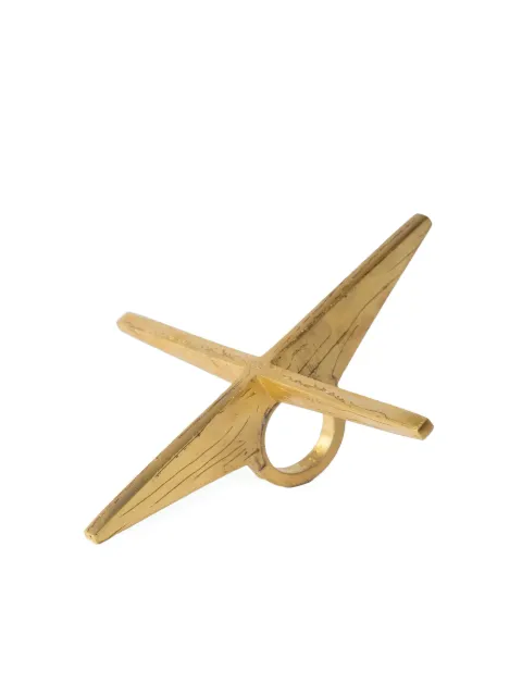 Parts of Four anillo Sistema bañado en oro