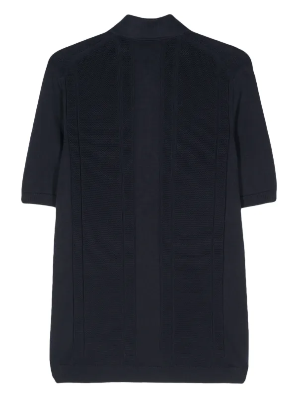 ブルネロ・クチネリニットポロ Brunello Cucinelli ニット ポロシャツ | ブルー | FARFETCH JP