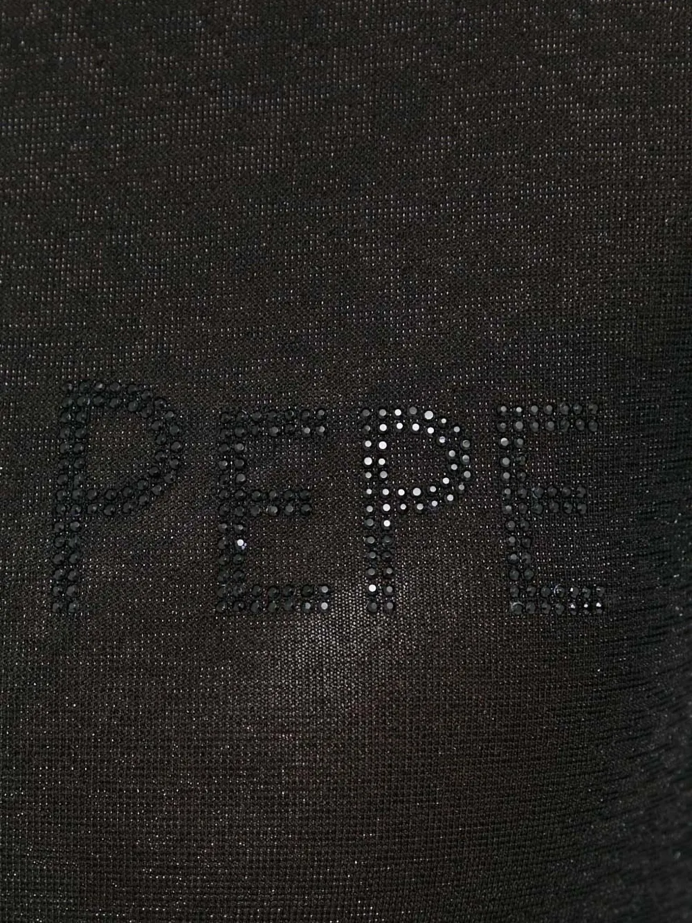 Patrizia Pepe T-shirt met logodetail Zwart