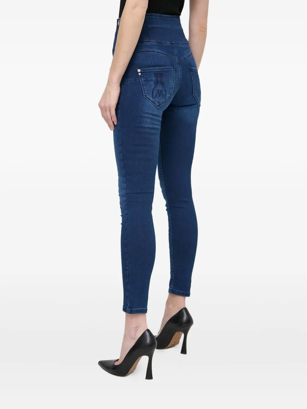 Patrizia Pepe Jeans met ritsdetail Blauw