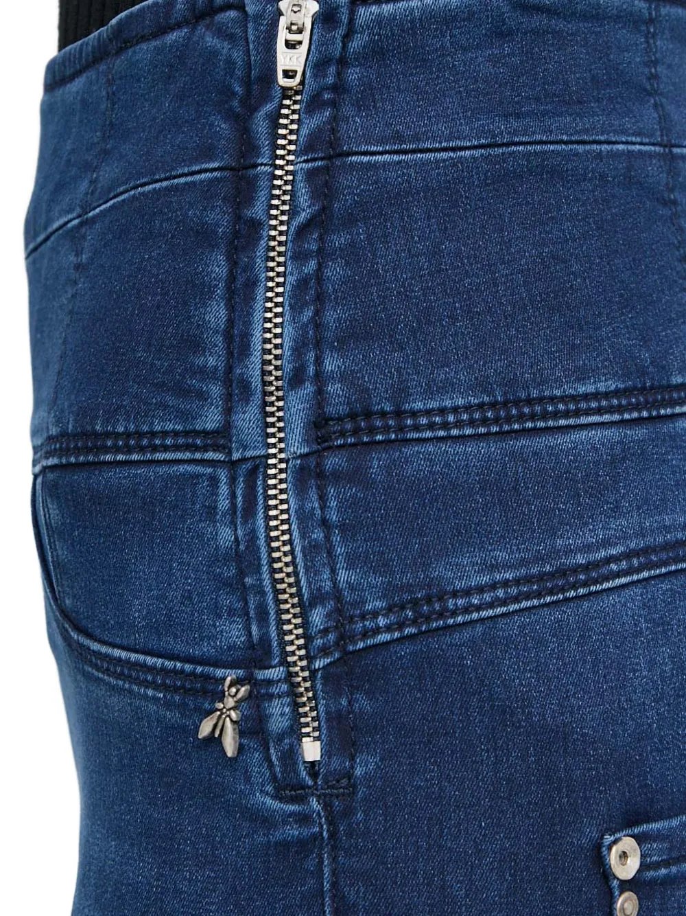 Patrizia Pepe Jeans met ritsdetail Blauw