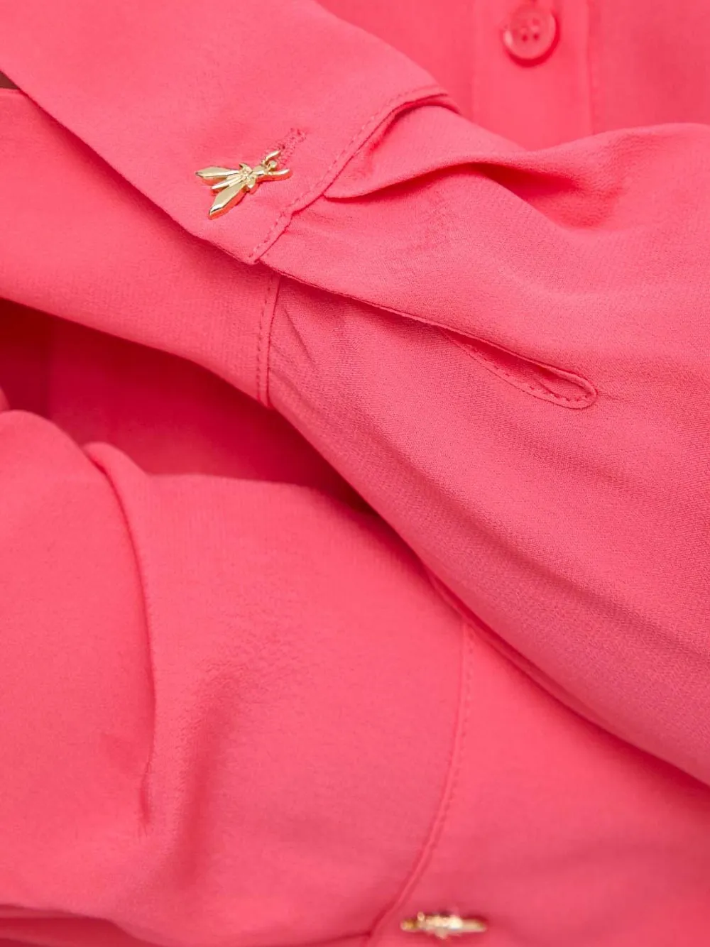 Patrizia Pepe Asymmetrische maxi-jurk met knopen Roze