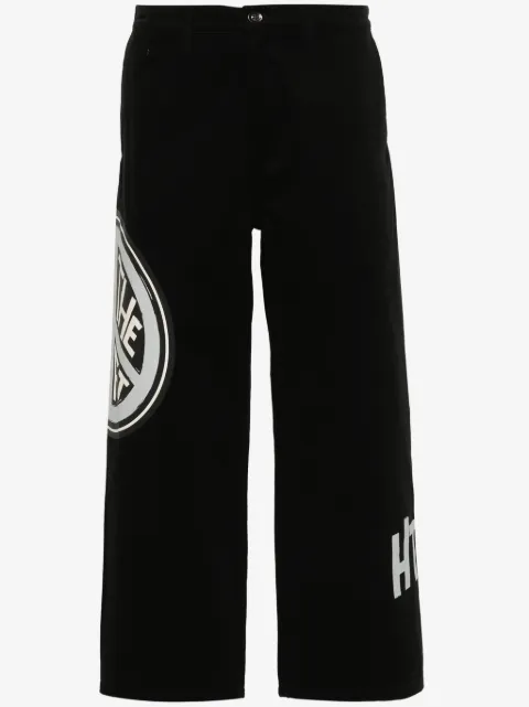 Honor The Gift peace-print straight-leg trousers