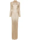 TOM FORD open-back knitted maxi dress - Gold