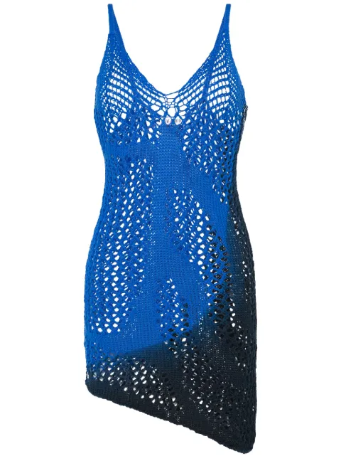 The Attico crochet-knit mini dress