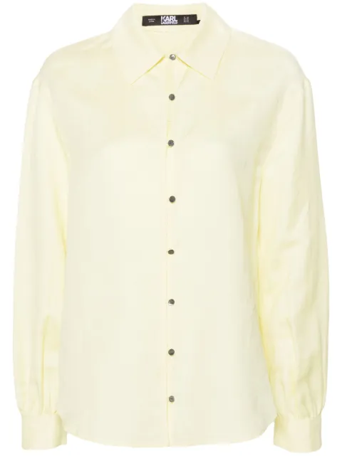 Karl Lagerfeld camisa con cuello y botones