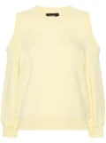 Karl Lagerfeld cold-shoulder sweatshirt - Yellow