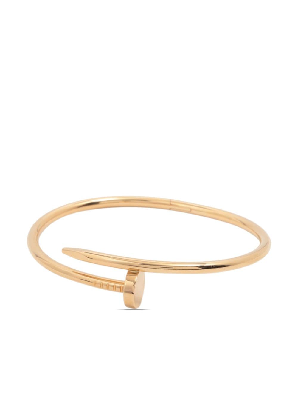 Pre-owned Cartier 18kt Yellow Gold Nail Bracelet