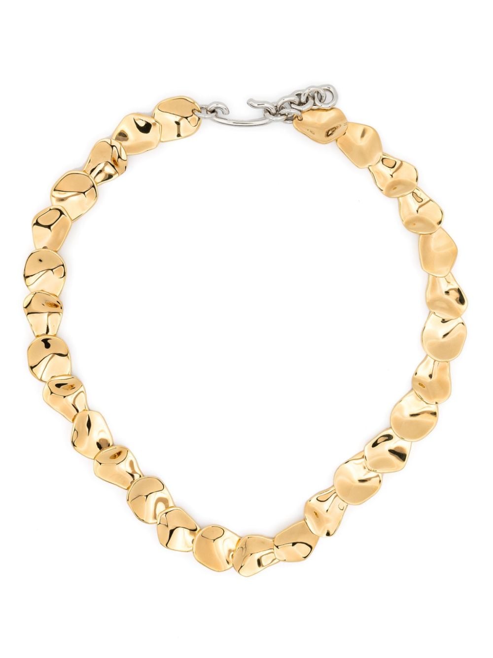 Jil Sander Petals Eco Brass Necklace In Gold