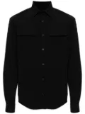 Paul & Shark long-sleeve flap-pocket shirt - Black