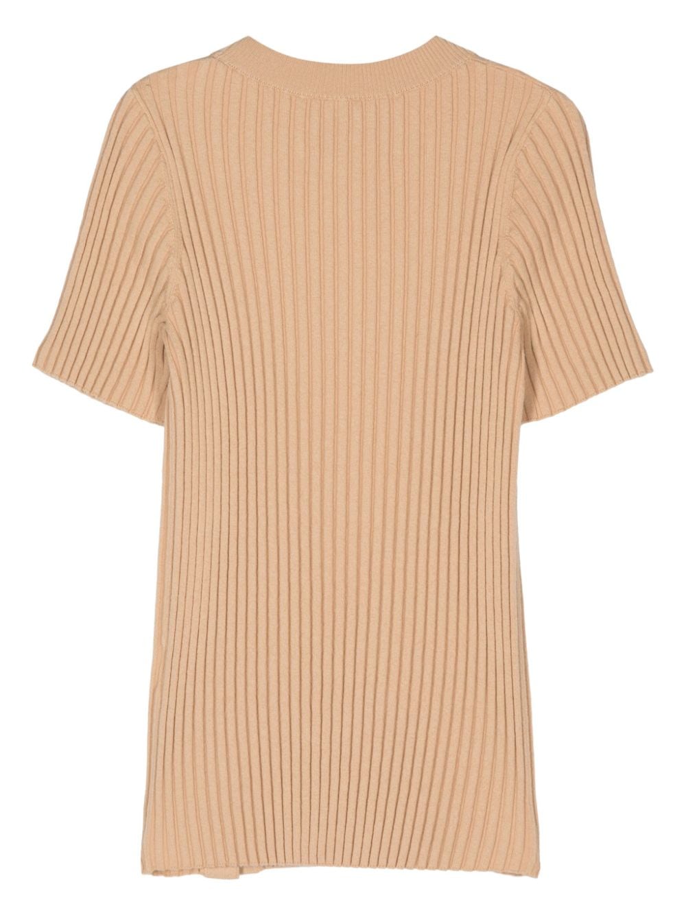 Shop Aeron Weston Ribbed-knit Top In Neutrals