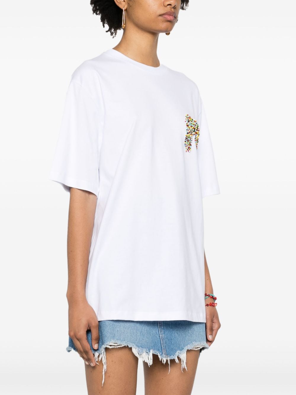 MSGM Sweater met logo Wit