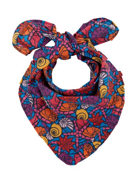 Vilebrequin Kids sea-life print cotton scarf