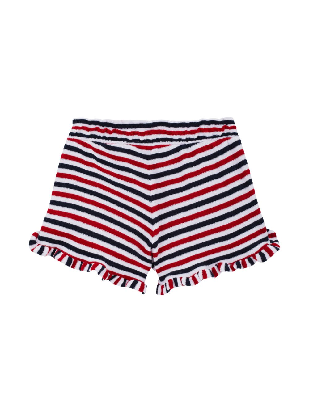 Vilebrequin Kids Gestreepte badstof shorts - Blauw