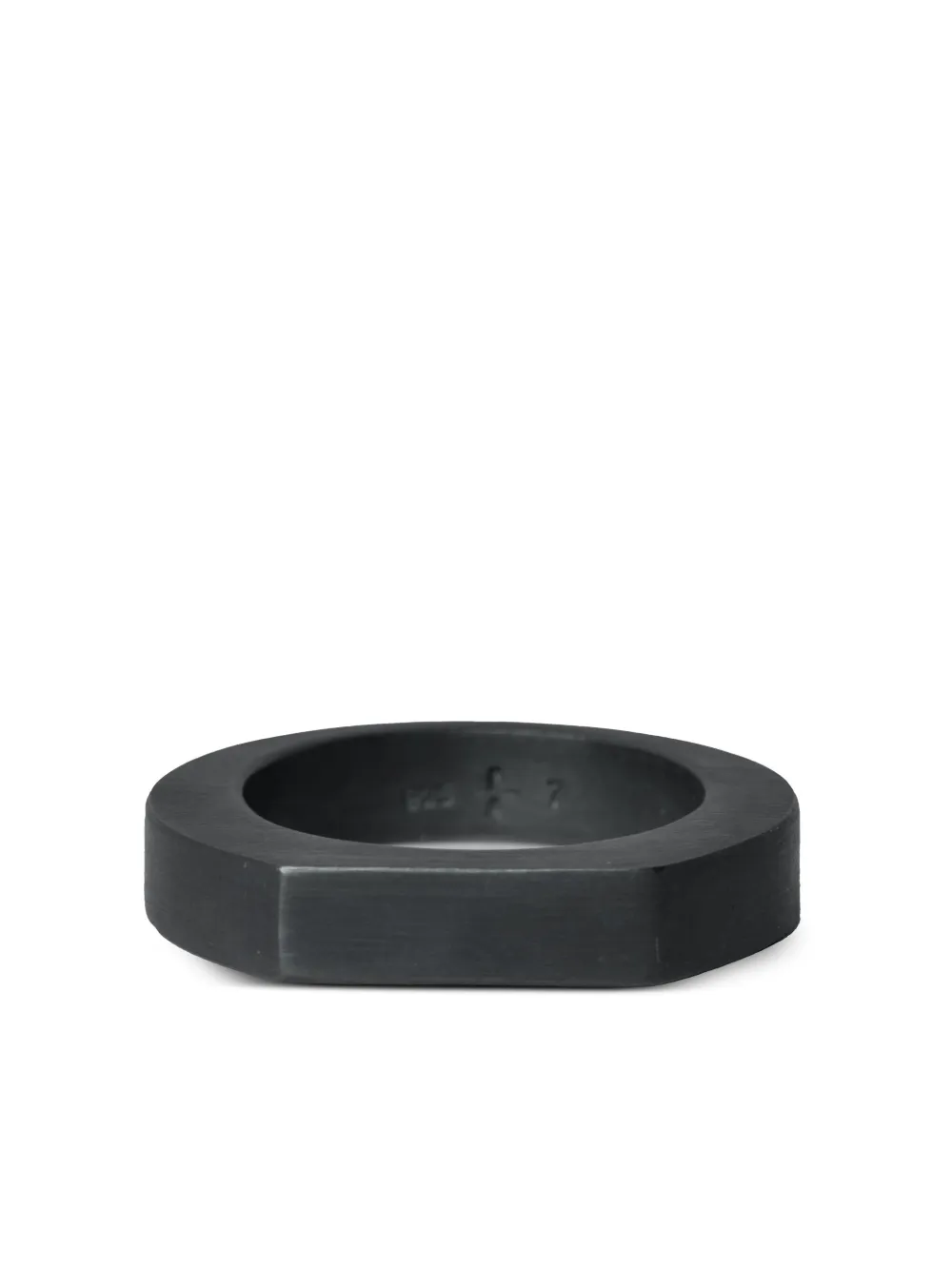 Parts of Four Crescent Plane sterling-silver ring - Zwart