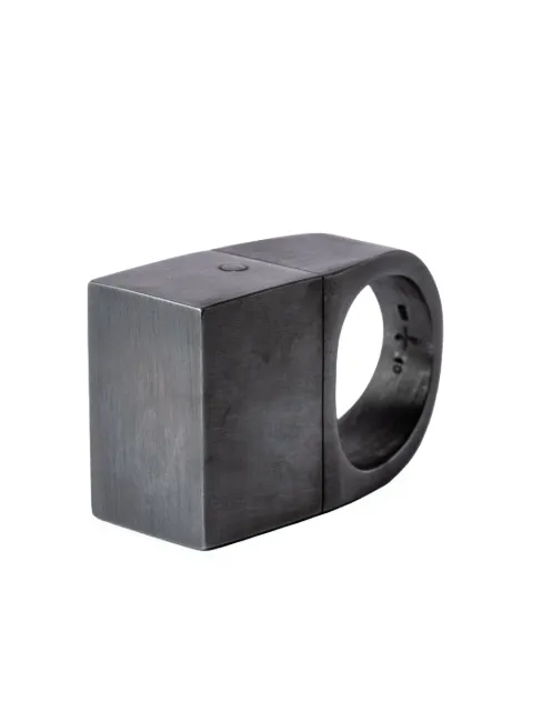 Parts of Four Geo sterling-silver ring