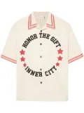 Honor The Gift Tradition logo-embroidered shirt - Neutrals