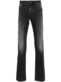 Jacob Cohën scarf-detail tapered jeans - Black
