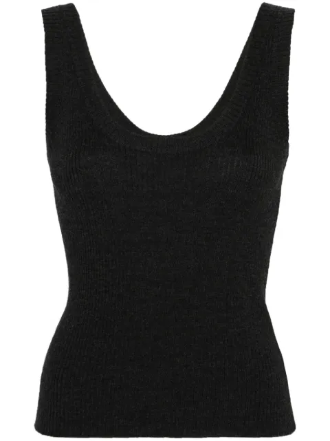 Brunello Cucinelli Monili-chain ribbed-knit top