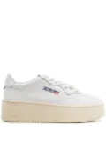 Autry Medalist platform leather sneakers - White